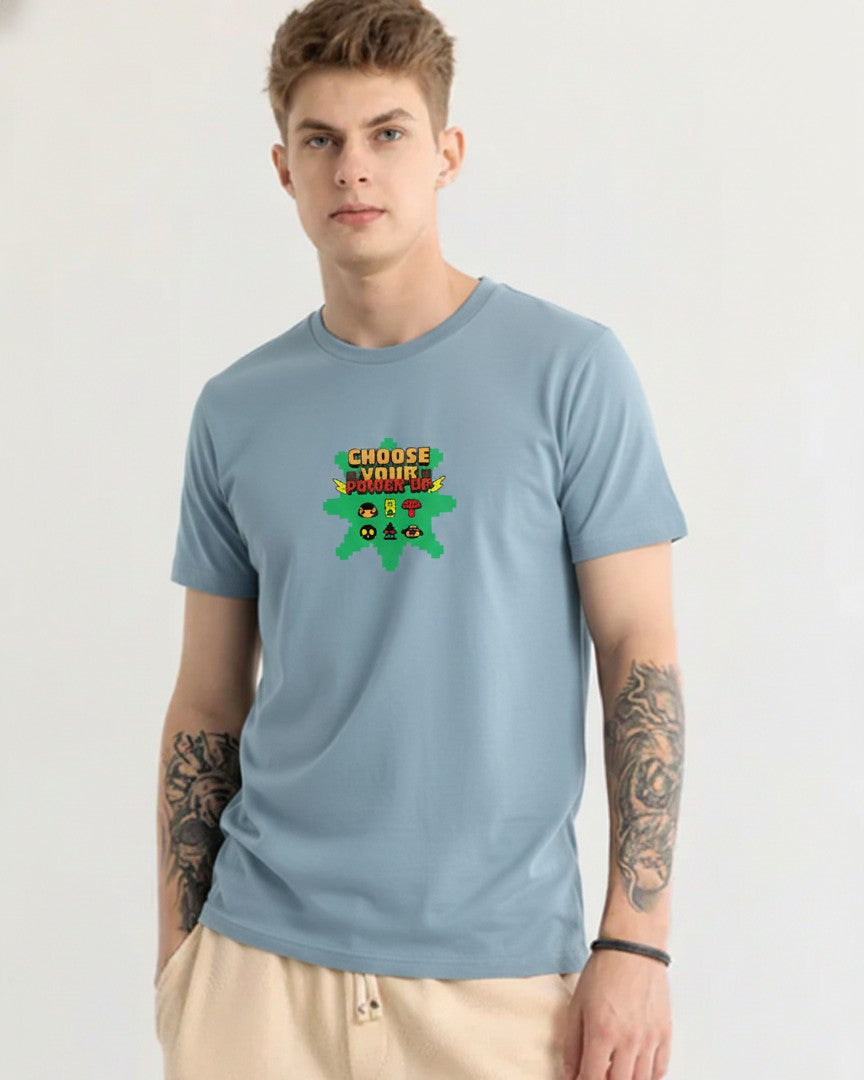 Men Regular Pure Cotton Printed T-Shirt