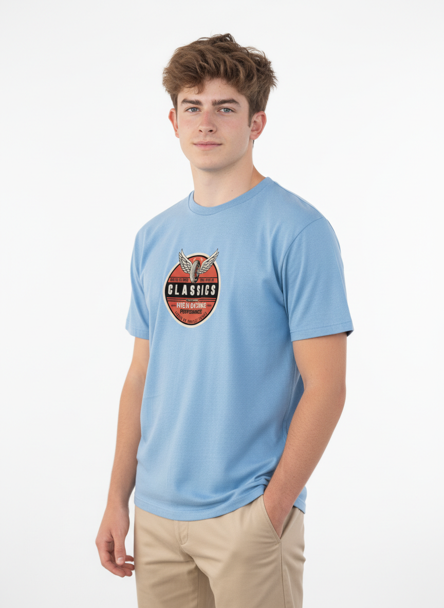 Men Regular Pure Cotton Printed T-Shirt