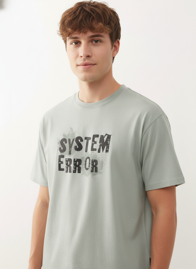 Men Regular Pure Cotton Printed T-Shirt