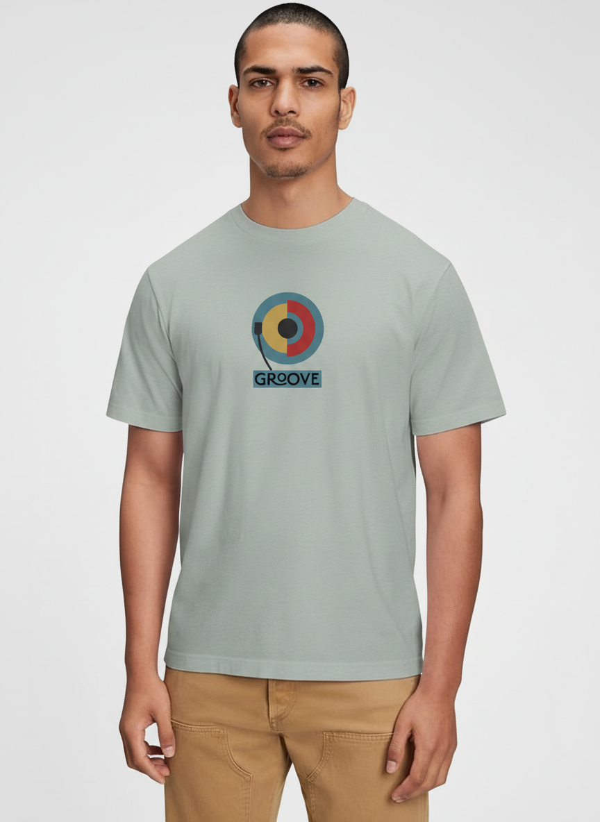 Men Regular Pure Cotton Printed T-Shirt