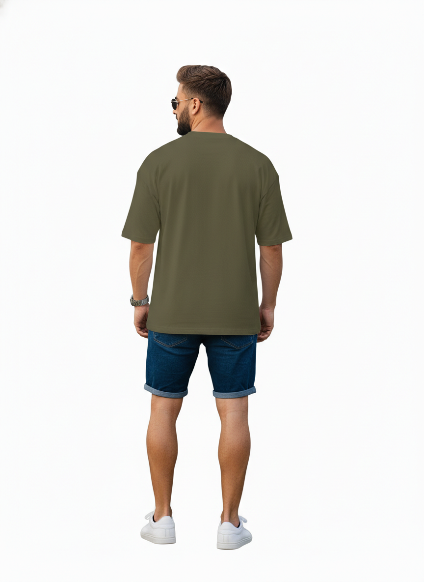 Men Oversized Cotton Printed T-Shirt