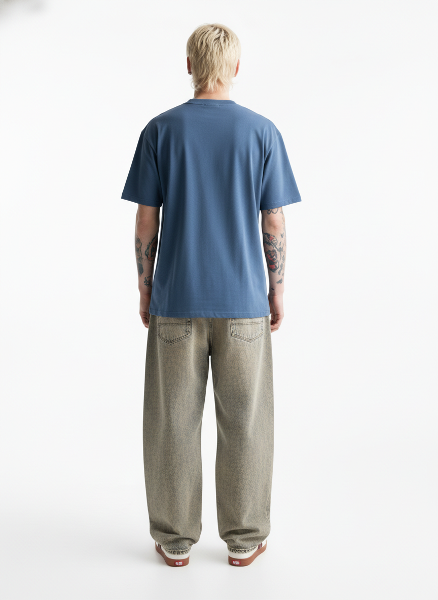 Men Oversized Cotton Printed T-Shirt