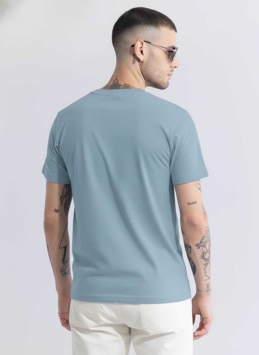 Men Regular Pure Cotton Printed T-Shirt