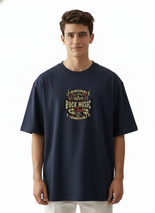 Men Oversized Cotton Printed T-Shirt