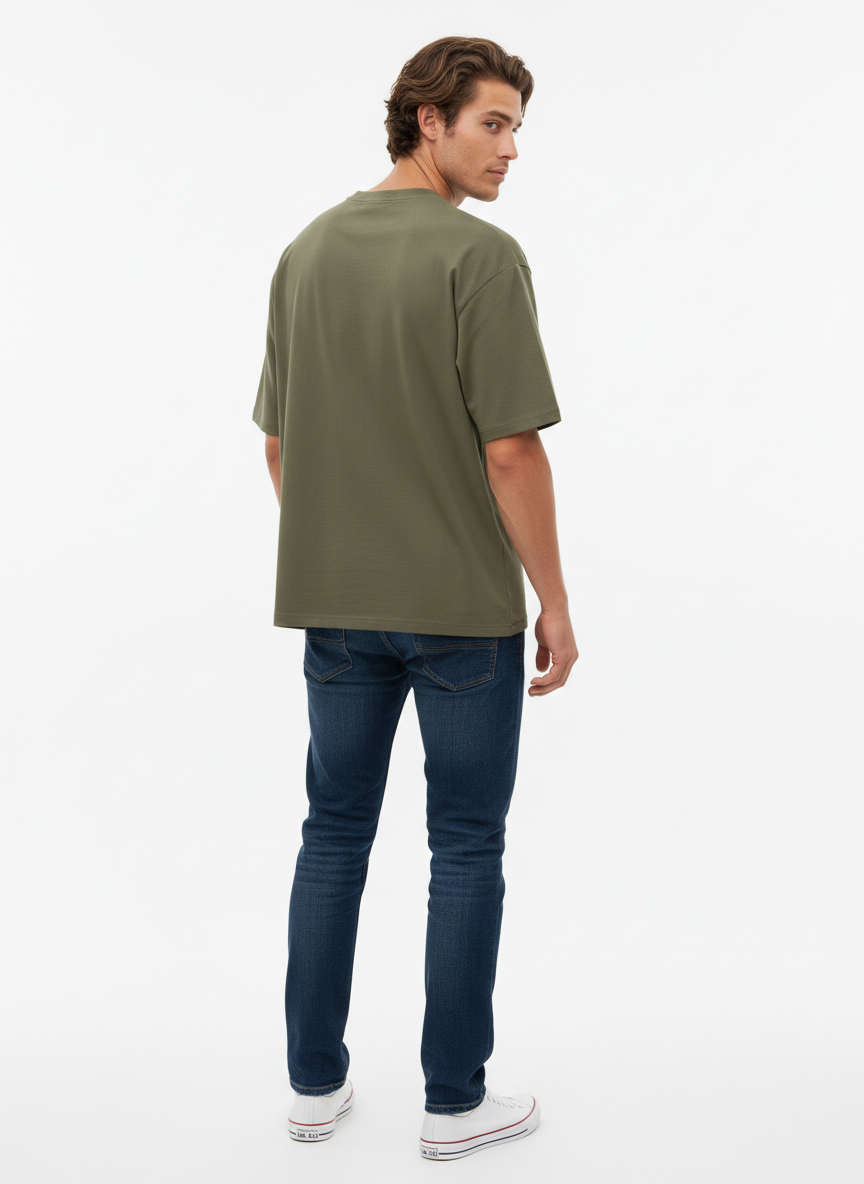 Men Oversized Cotton Printed T-Shirt