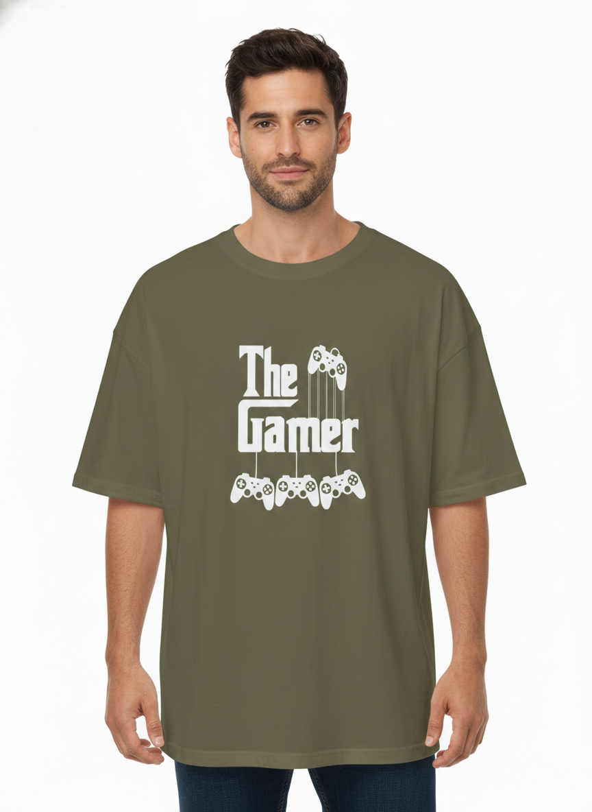 Men Oversized Cotton Printed T-Shirt