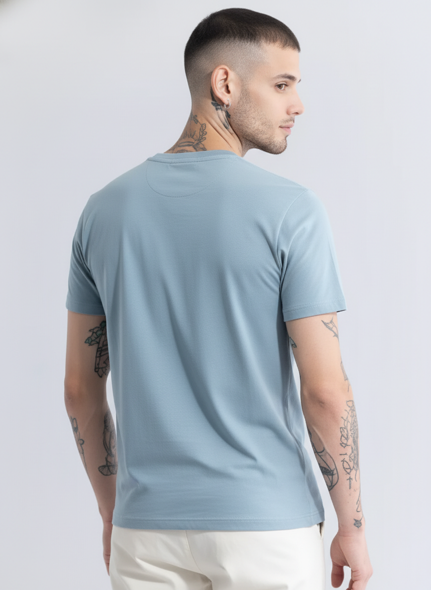 Men Regular Pure Cotton Printed T-Shirt