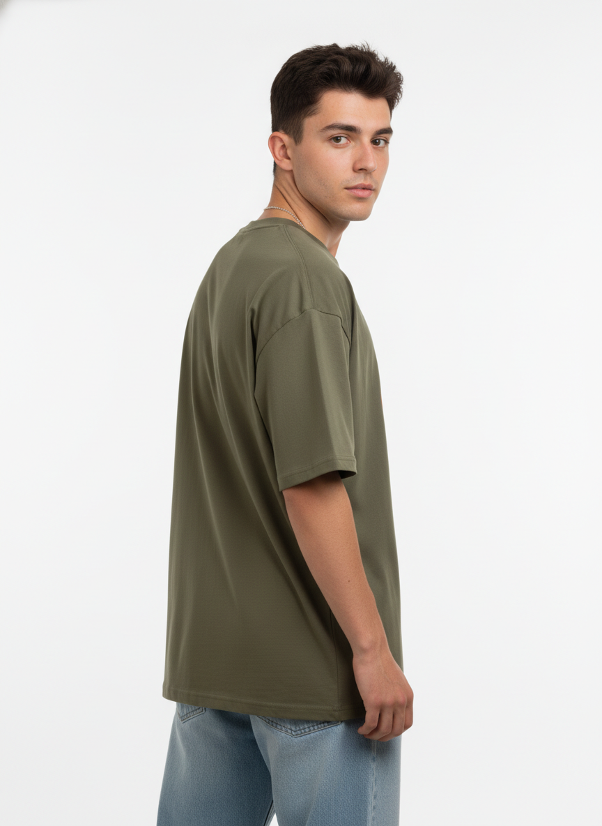 Men Oversized Cotton Printed T-Shirt