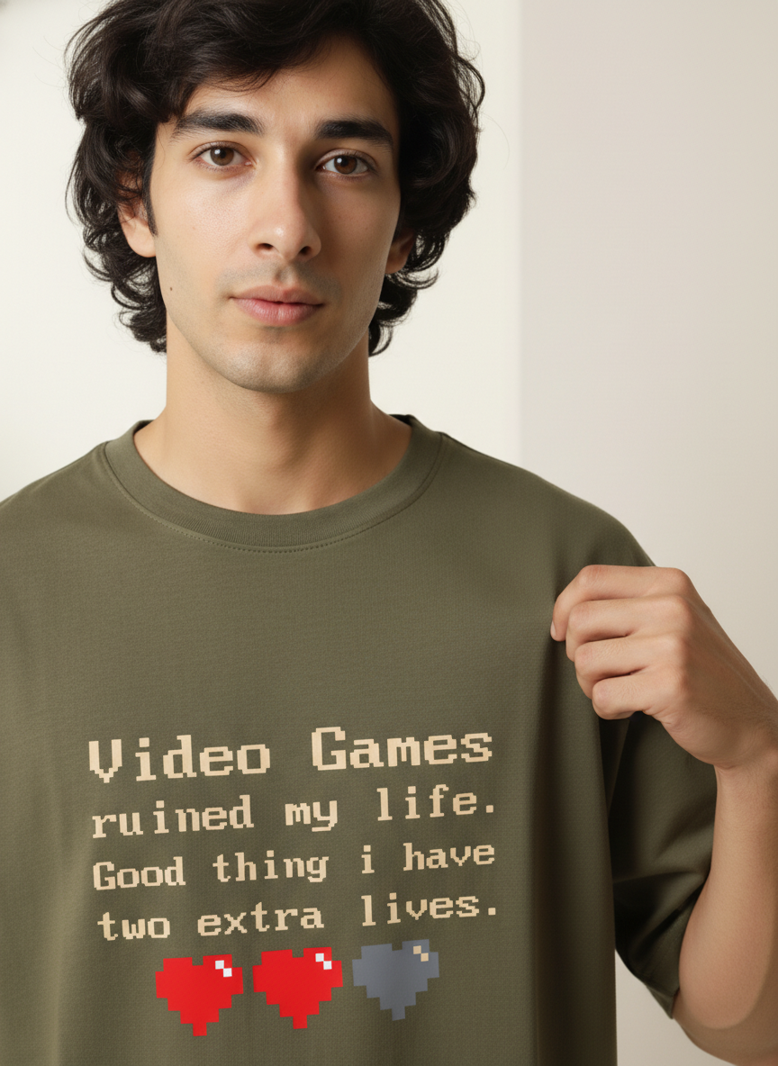 Men Oversized Cotton Printed T-Shirt