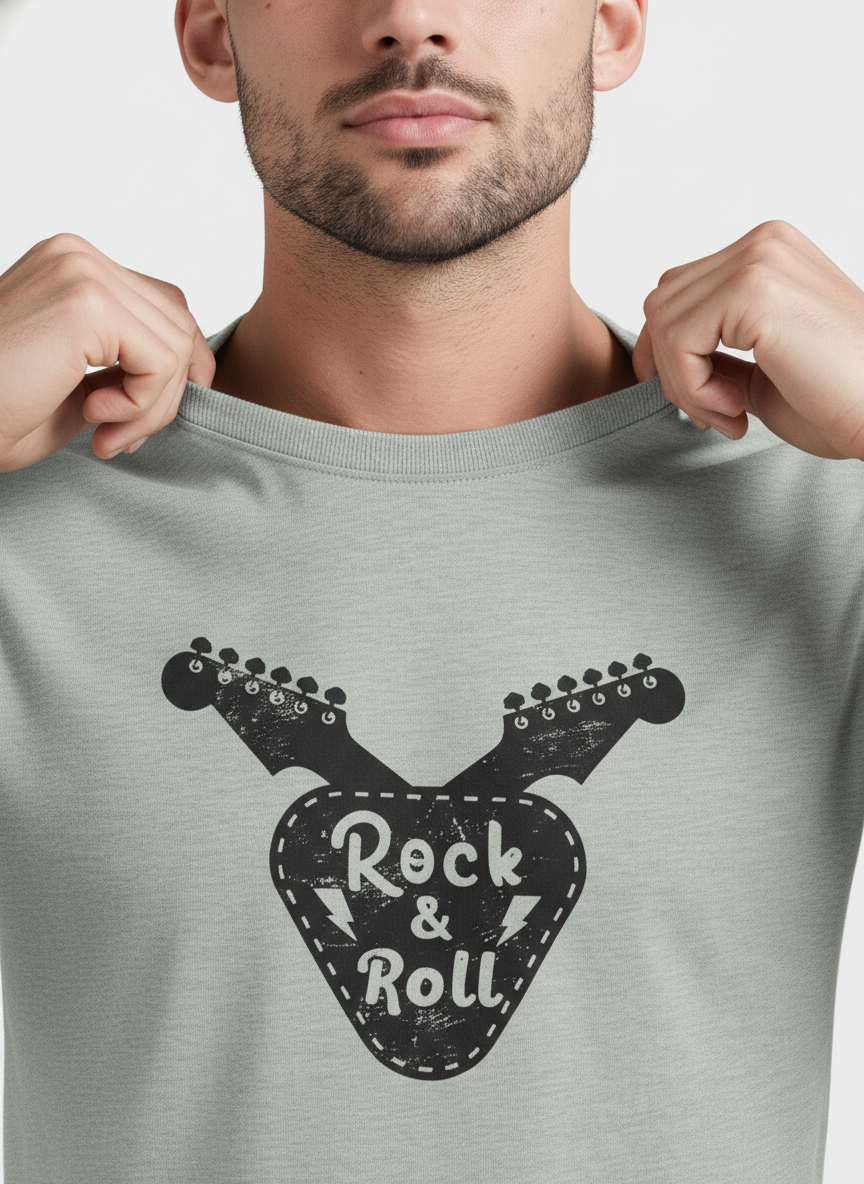 Men Regular Pure Cotton Printed T-Shirt