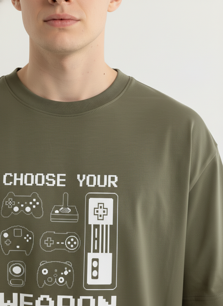 Men Oversized Cotton Printed T-Shirt