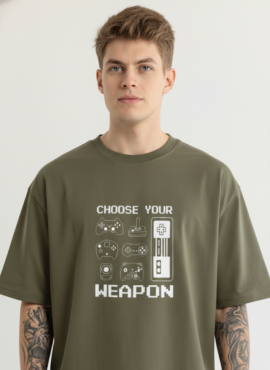 Men Oversized Cotton Printed T-Shirt