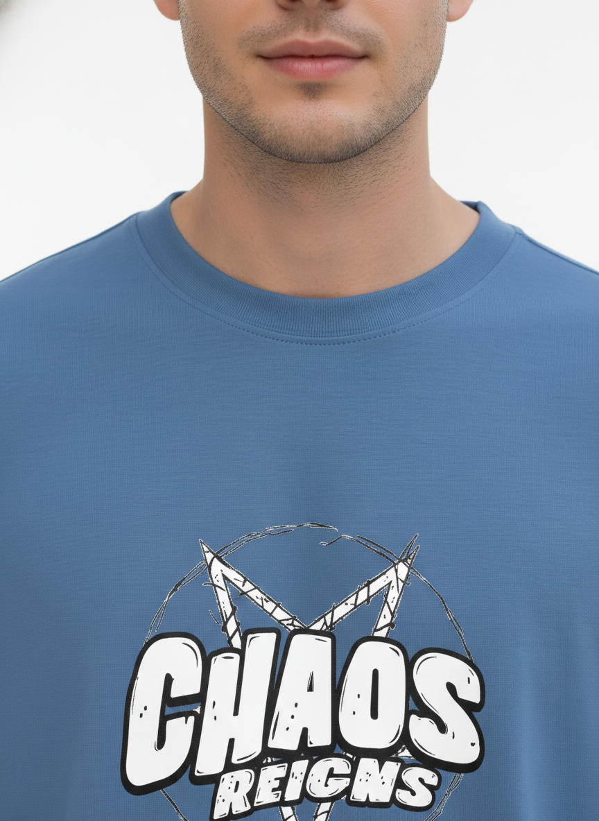 Men Oversized Cotton Printed T-Shirt