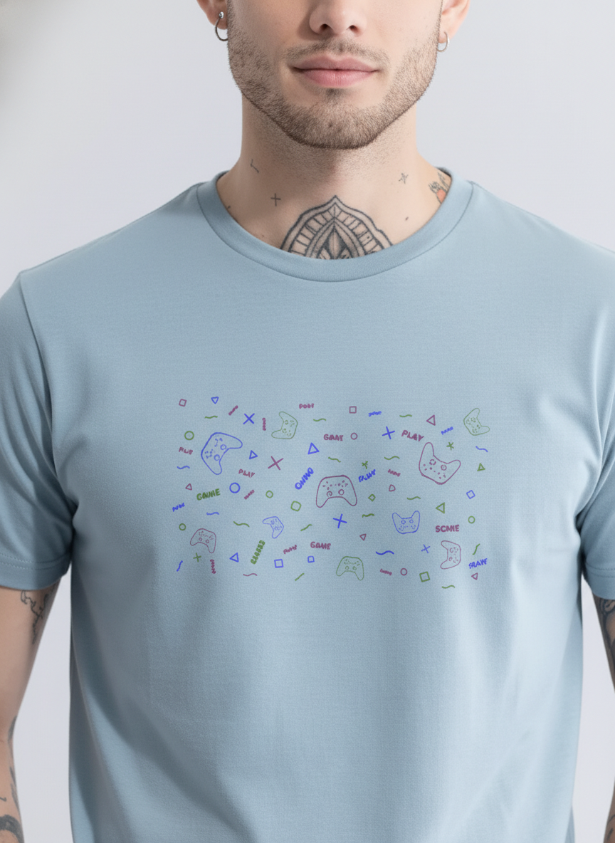 Men Regular Pure Cotton Printed T-Shirt