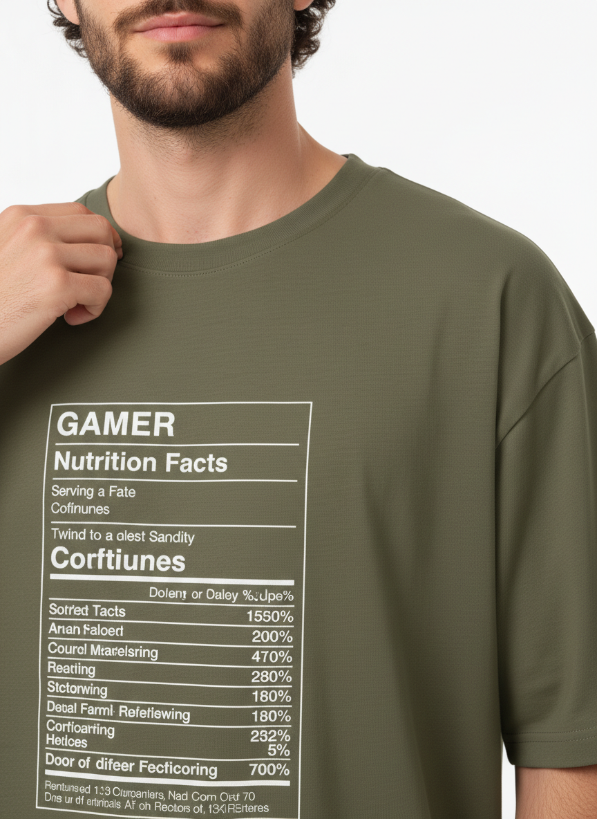 Men Oversized Cotton Printed T-Shirt