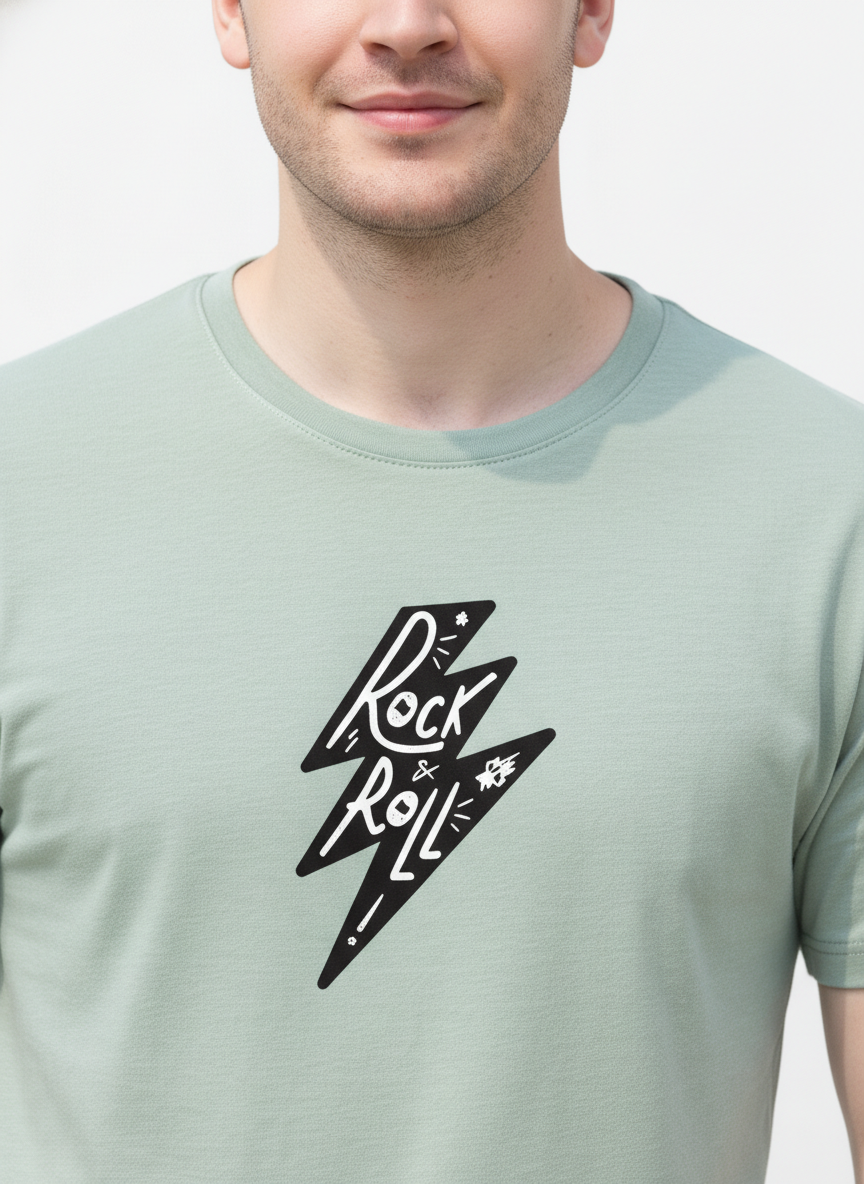 Men Regular Pure Cotton Printed T-Shirt