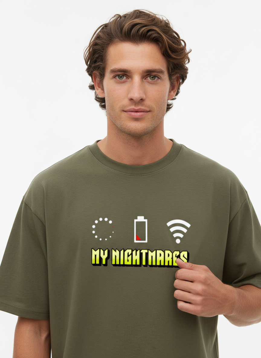 Men Oversized Cotton Printed T-Shirt
