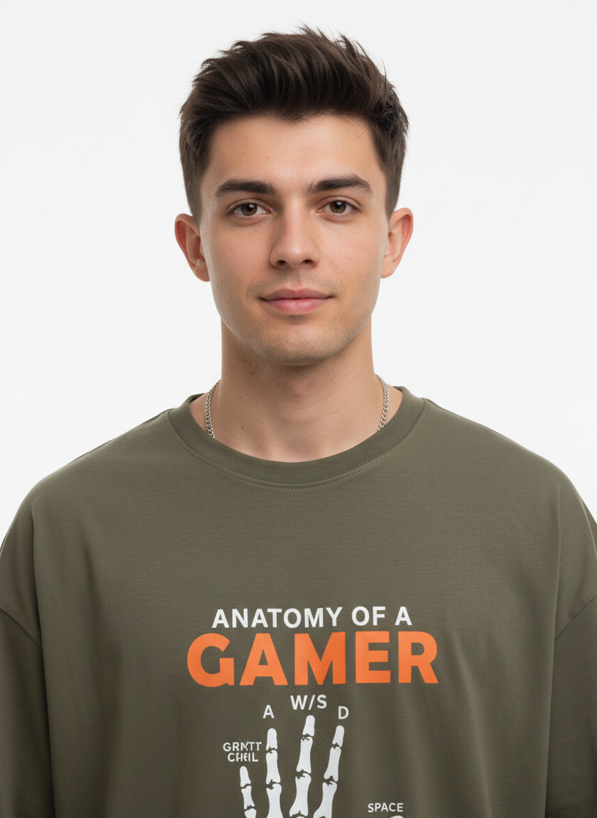 Men Oversized Cotton Printed T-Shirt