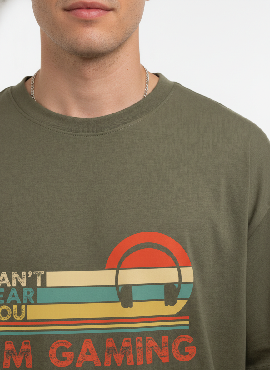 Men Oversized Cotton Printed T-Shirt