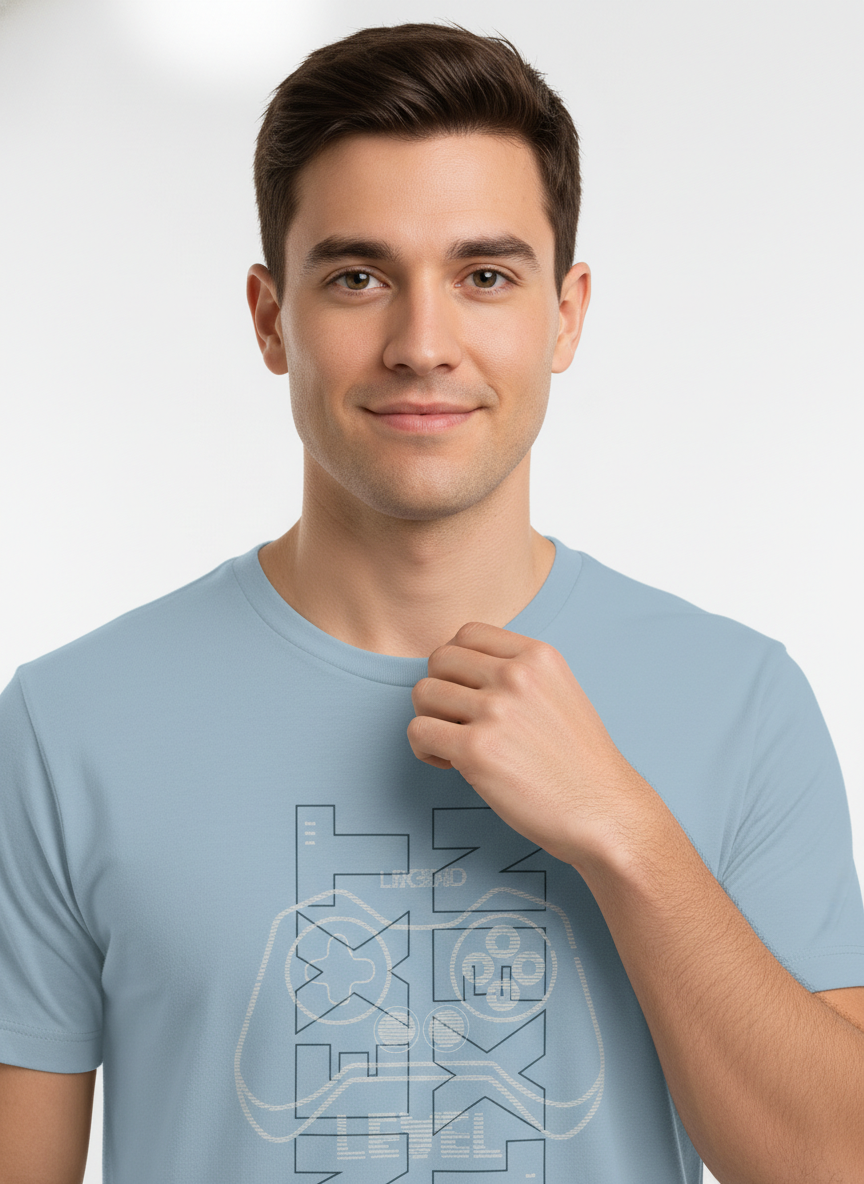 Men Regular Pure Cotton Printed T-Shirt