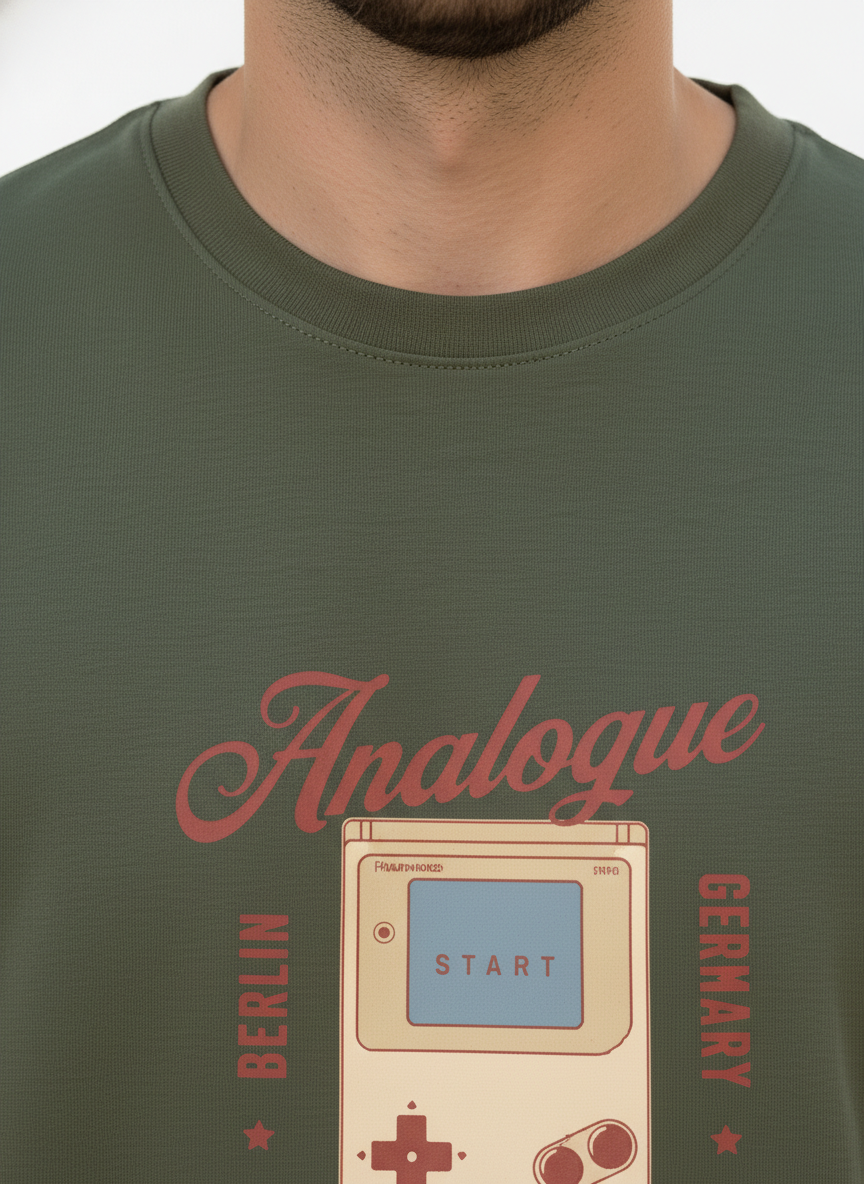 Men Oversized Cotton Printed T-Shirt