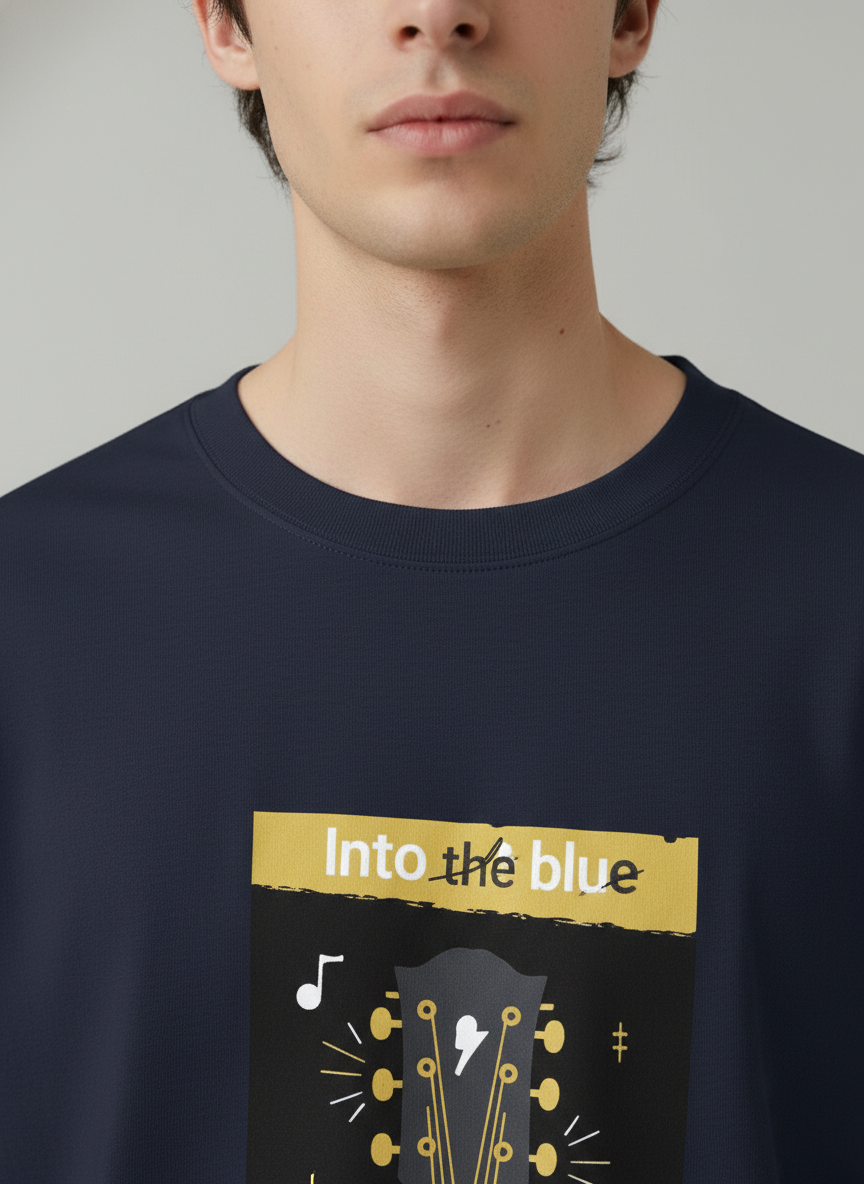 Men Oversized Cotton Printed T-Shirt