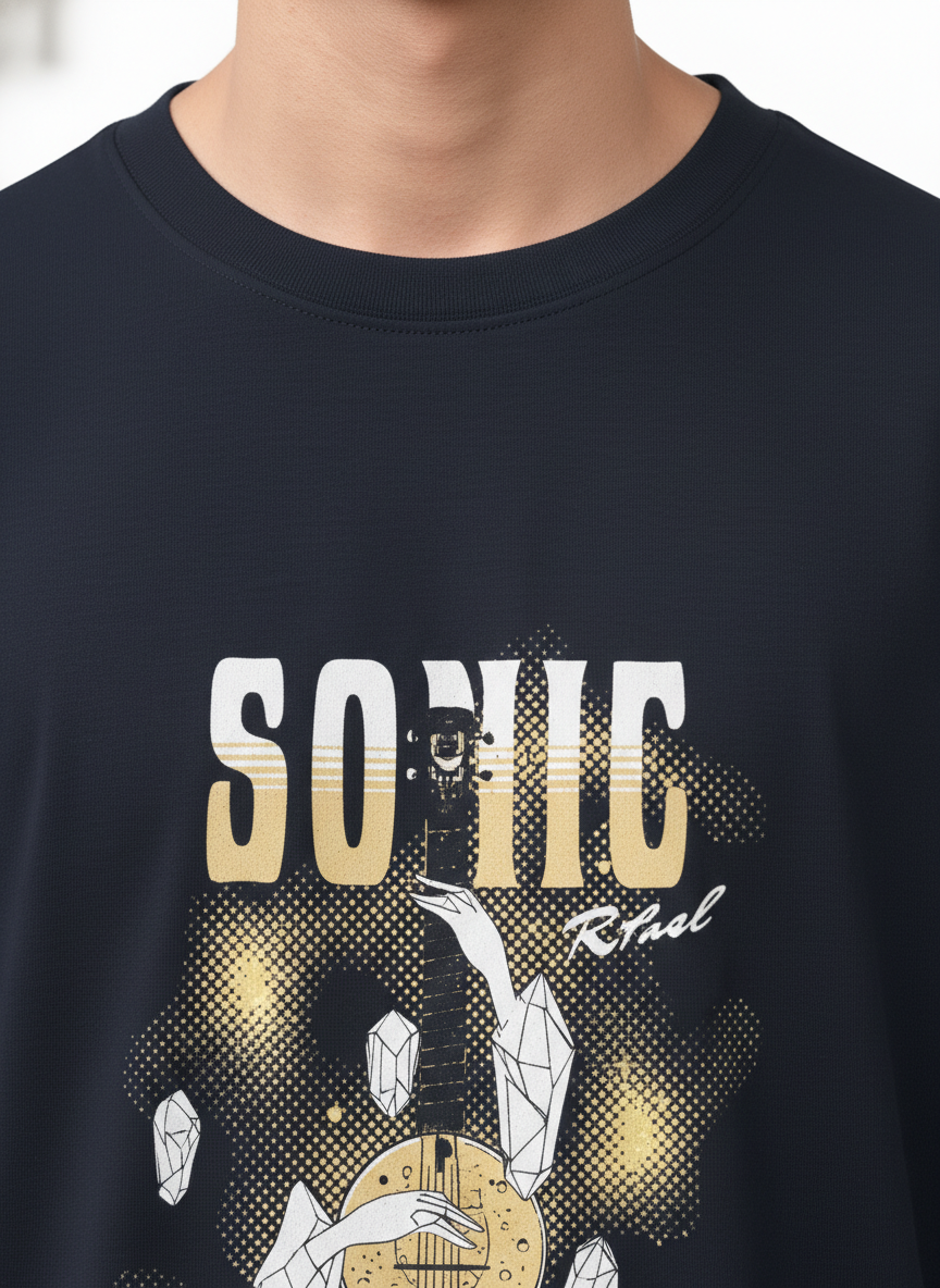 Men Oversized Cotton Printed T-Shirt