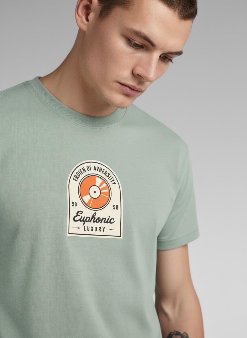 Men Regular Pure Cotton Printed T-Shirt