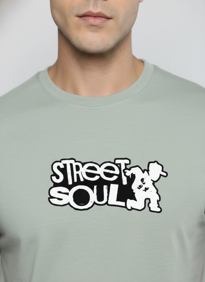 Men Regular Pure Cotton Printed T-Shirt