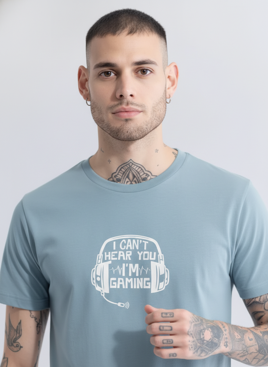 Men Regular Pure Cotton Printed T-Shirt