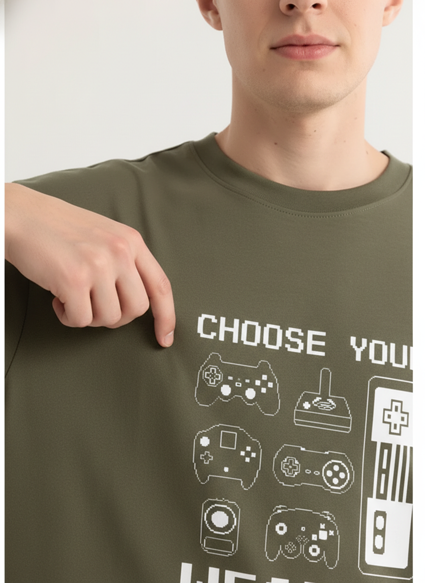 Men Oversized Cotton Printed T-Shirt