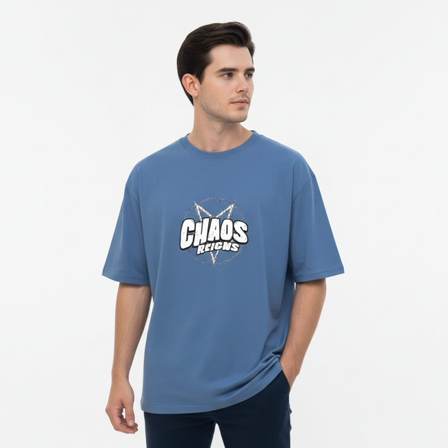 Men Oversized Cotton Printed T-Shirt