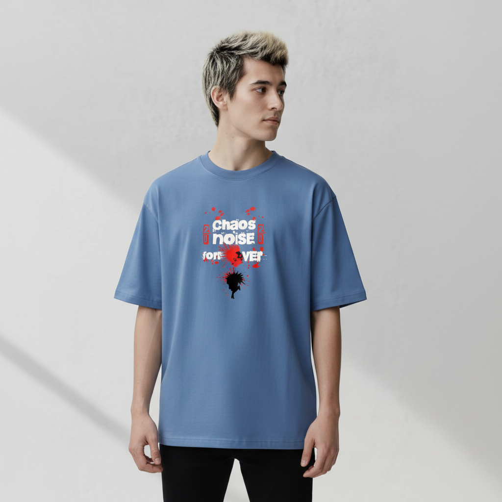 Men Oversized Cotton Printed T-Shirt