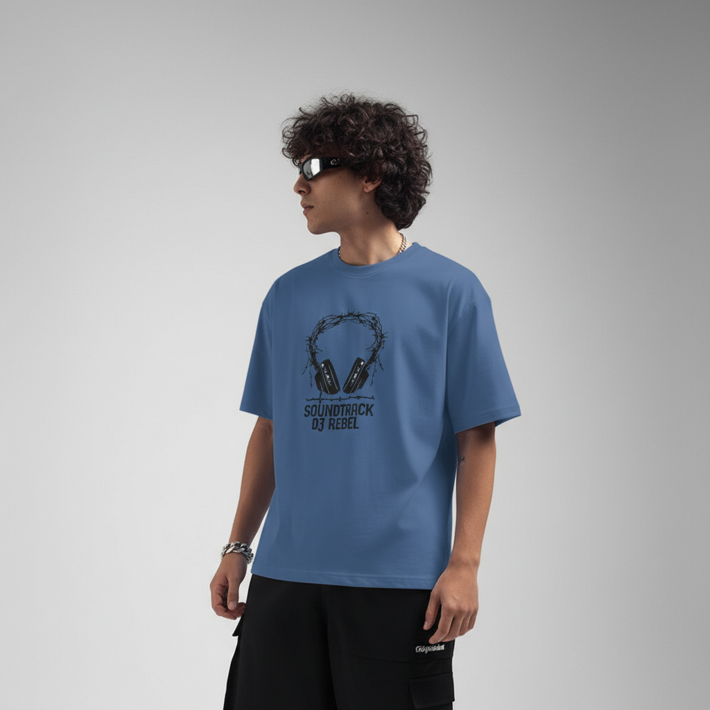 Men Oversized Cotton Printed T-Shirt