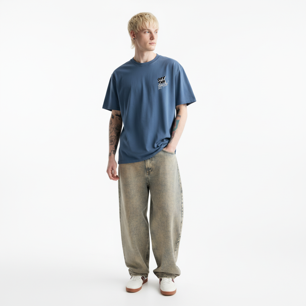 Men Oversized Cotton Printed T-Shirt