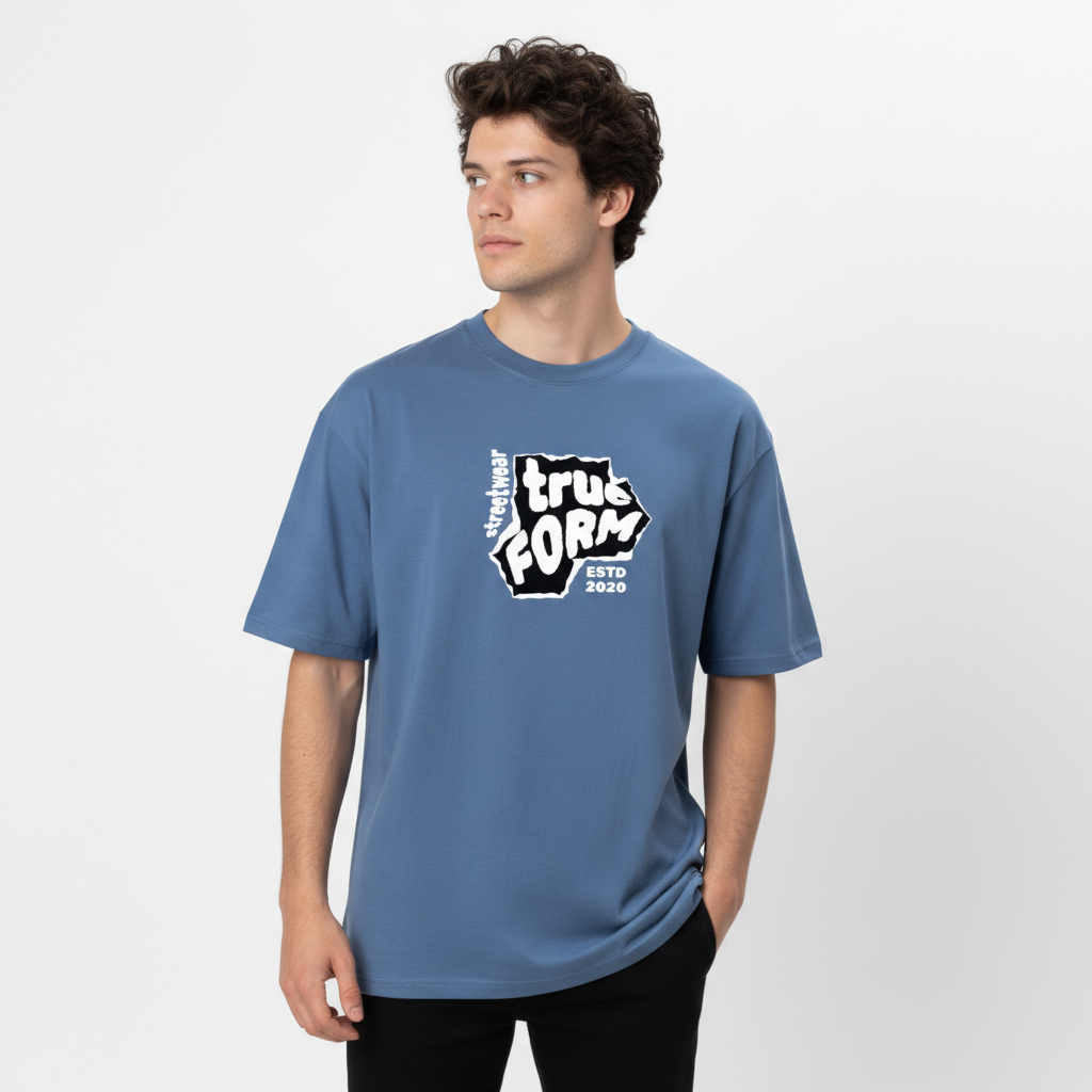 Men Oversized Cotton Printed T-Shirt