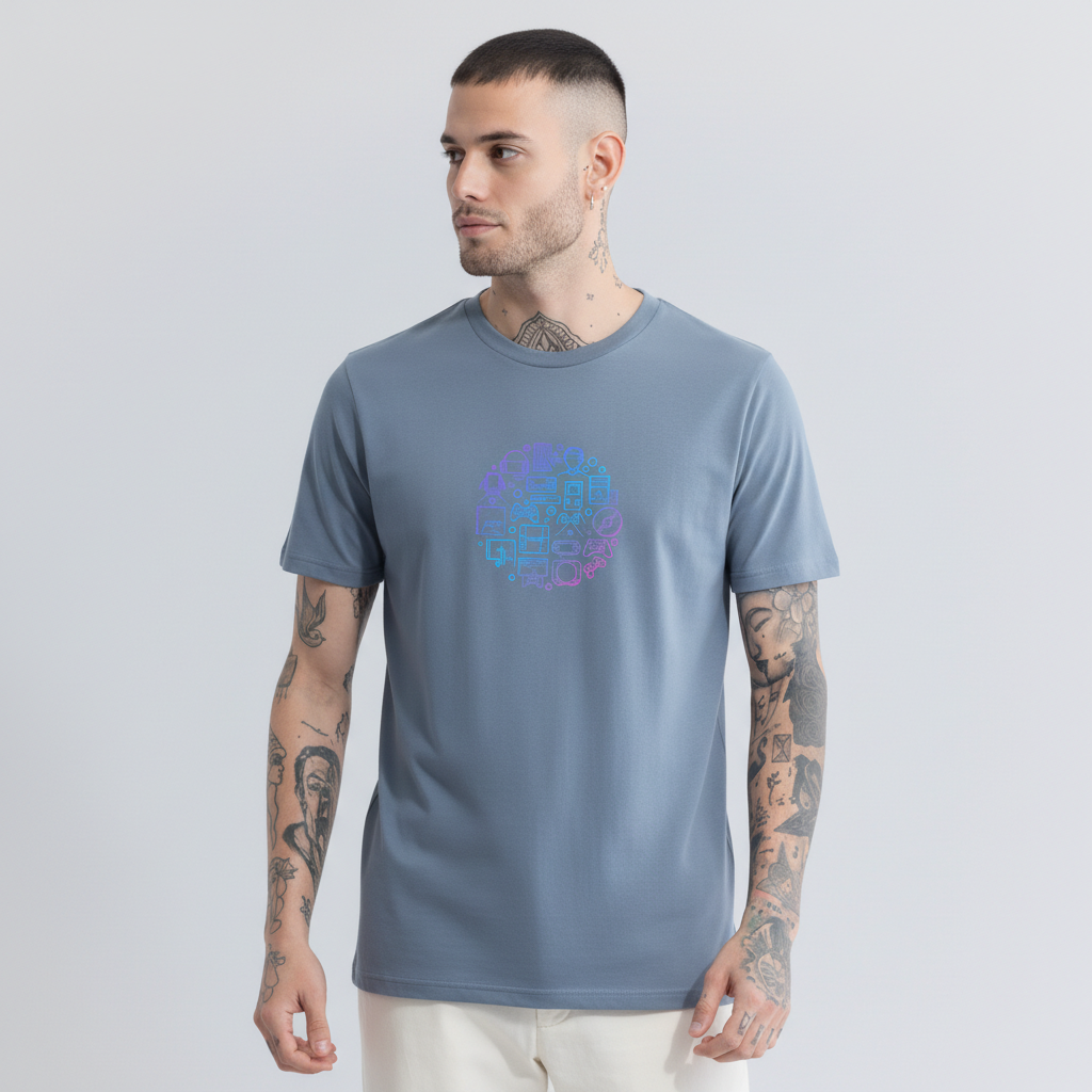 Men Regular Pure Cotton Printed T-Shirt