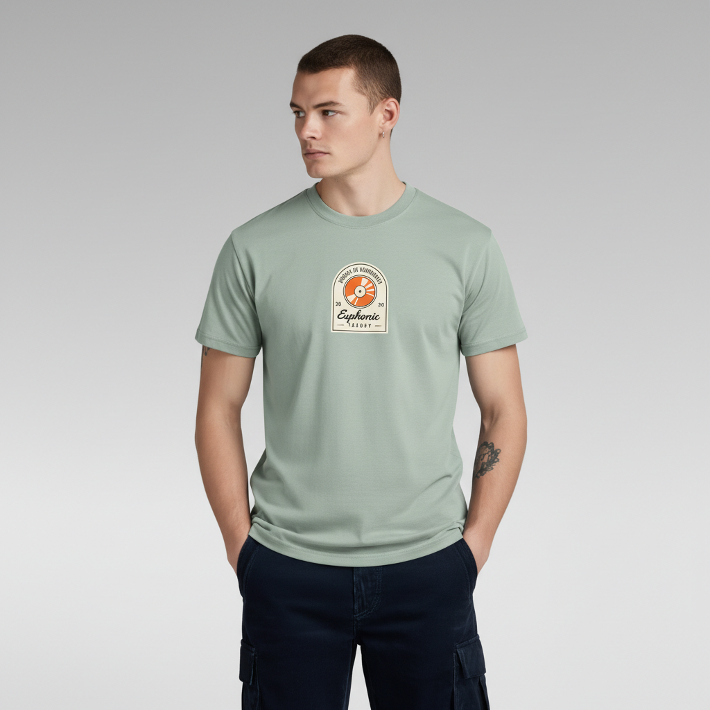 Men Regular Pure Cotton Printed T-Shirt