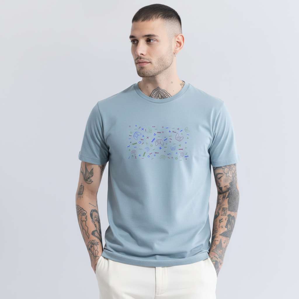 Men Regular Pure Cotton Printed T-Shirt
