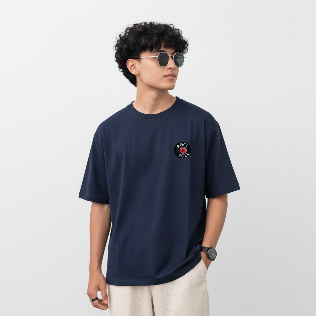 Men Oversized Cotton Printed T-Shirt