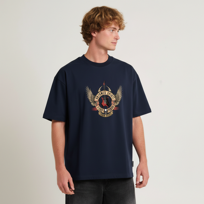 Men Oversized Cotton Printed T-Shirt