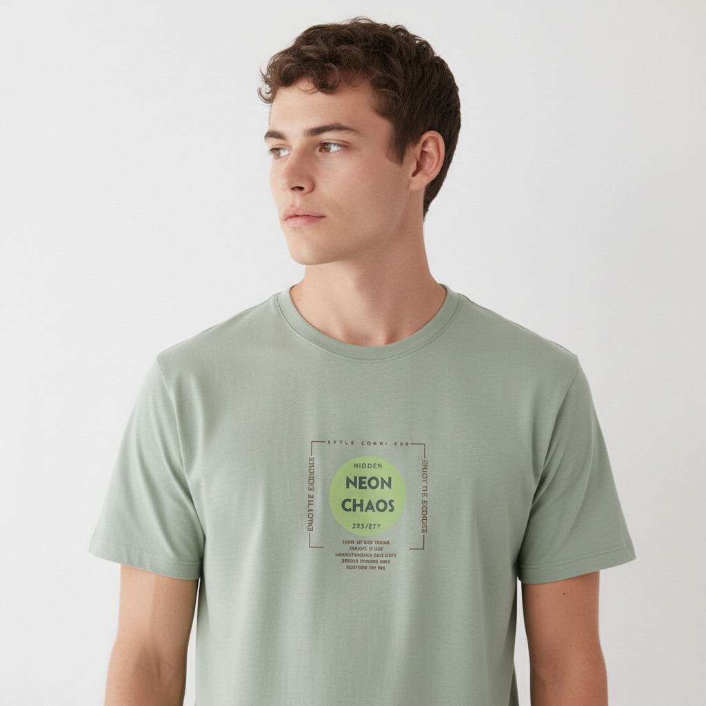 Men Regular Pure Cotton Printed T-Shirt