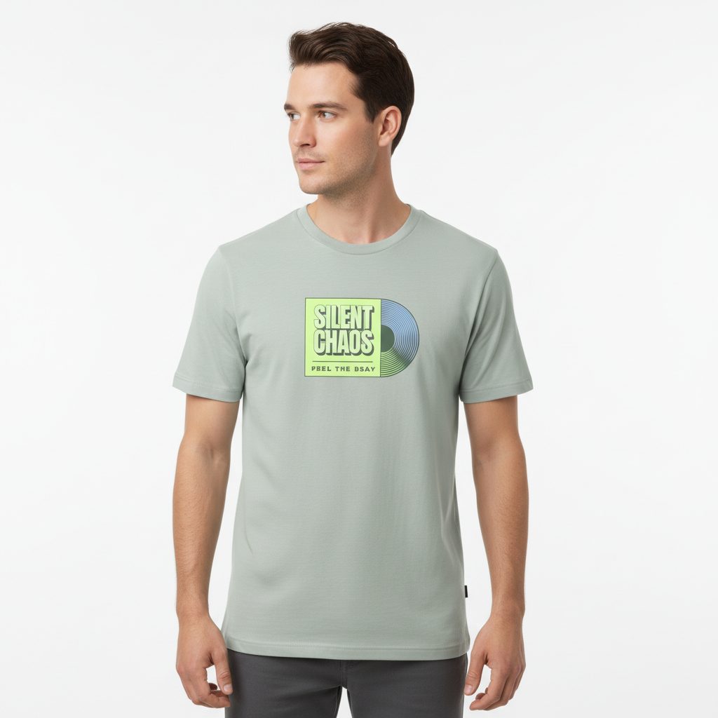 Men Regular Pure Cotton Printed T-Shirt
