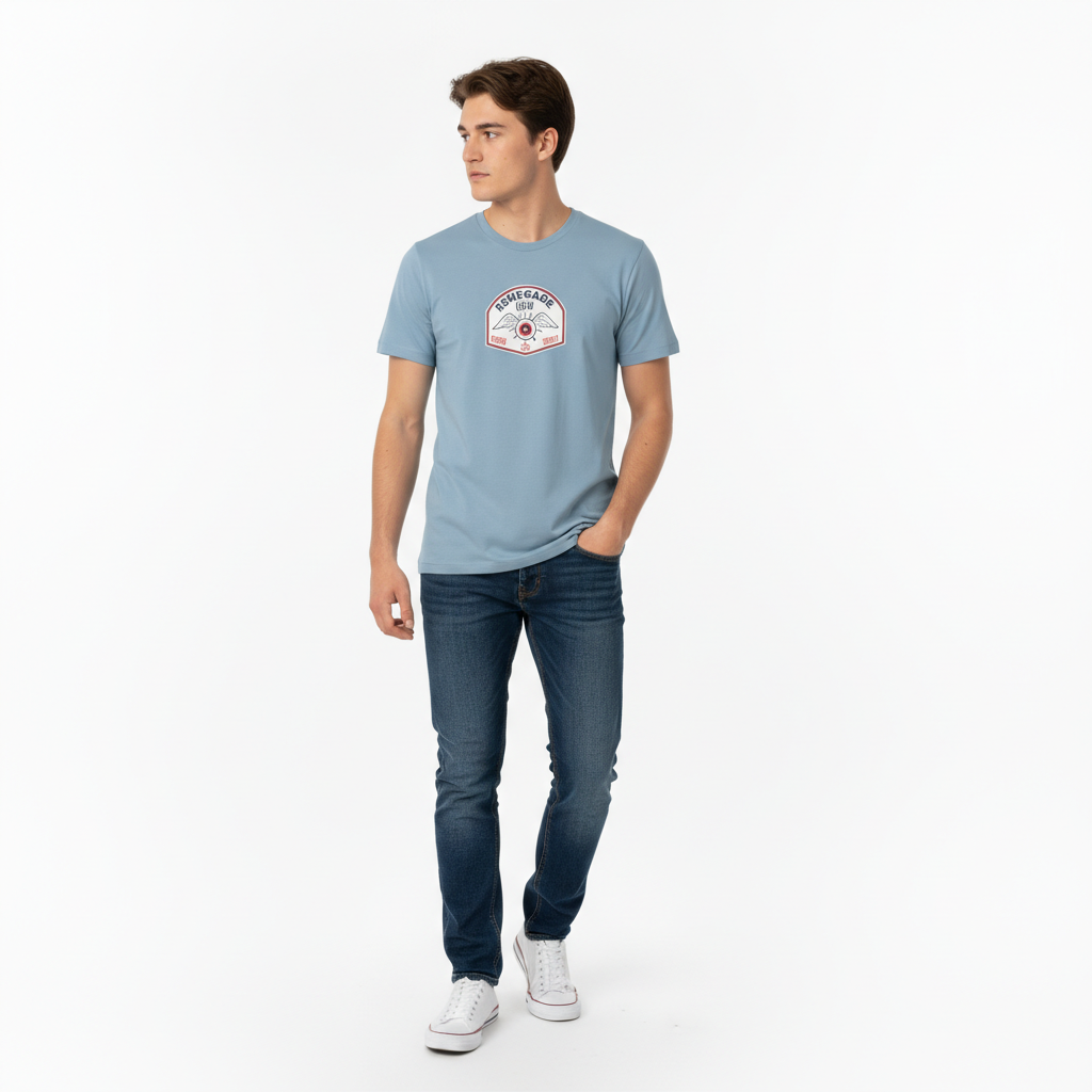 Men Regular Pure Cotton Printed T-Shirt