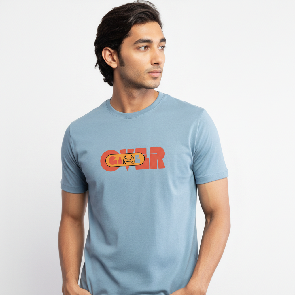 Men Regular Pure Cotton Printed T-Shirt