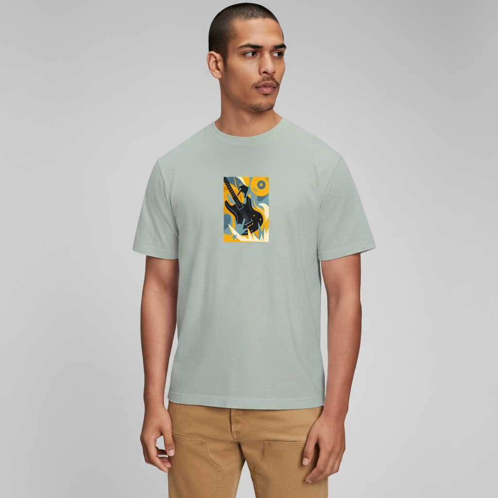 Men Regular Pure Cotton Printed T-Shirt