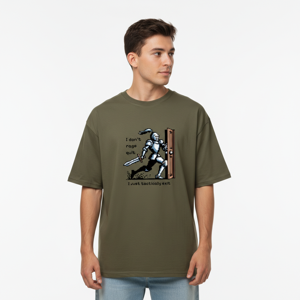 Men Oversized Cotton Printed T-Shirt