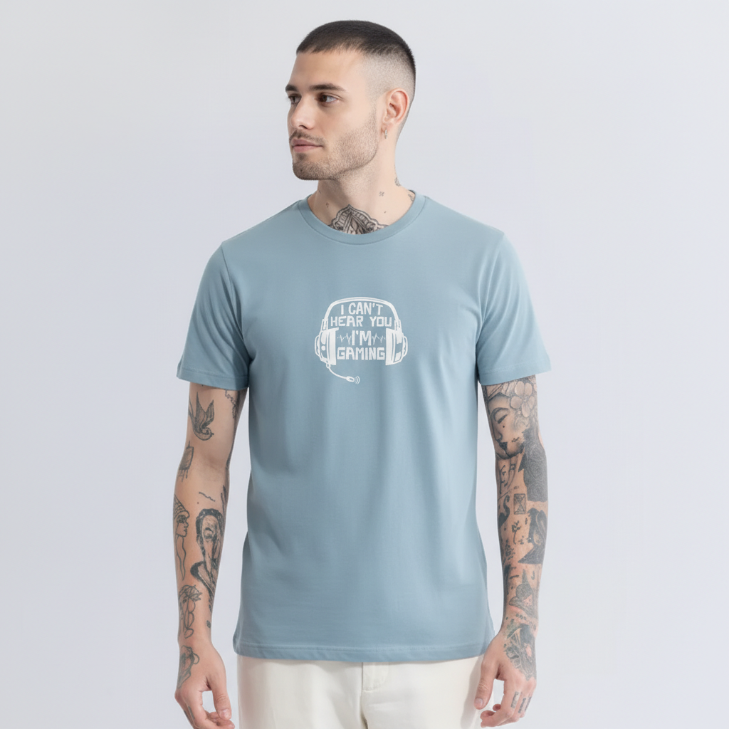 Men Regular Pure Cotton Printed T-Shirt