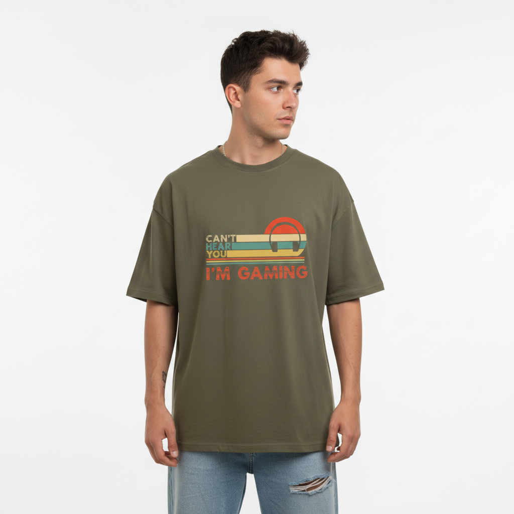 Men Oversized Cotton Printed T-Shirt