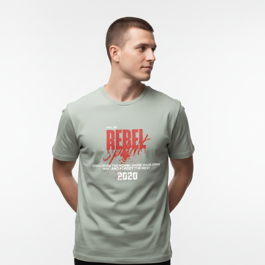 Men Regular Pure Cotton Printed T-Shirt